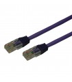 Cordon Cat. 5e RJ45 U/UTP avec manchons violet 0.30 mètre (fab. spéc.) 