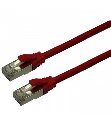 Cordon Cat. 6 RJ45 F/UTP avec manchons snagless rouge 3 mètres 