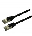  Cordon Cat. 6 RJ45 S/FTP LSOH avec manchons noir 3 mètres 