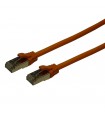  Cordon Cat. 6 RJ45 S/FTP LSOH avec manchons orange 0.30 mètre  
