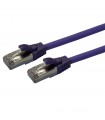  Cordon Cat. 6a RJ45 S/FTP LS0H avec manchon violet snagless 3 mètres 