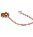  Cordon CBE/RJ45 100 Ohms LSOH Cat. 5 UTP 4 paires Coq. O/G câblage (12345678-12364578) 3 mètres (fab. spéc.) 