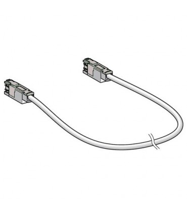  Cordon CBE/CBE câblage droit 100 Ohms LSOH Cat. 5 SFTP 1 paire Coq. métallisée 3 mètres (fab. spéc.) 