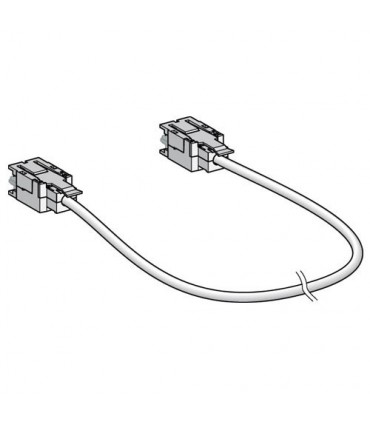  Cordon CBE/CBE câblage droit 100 Ohms LSOH Cat. 5 SFTP 2 paires Coq. métallisée 4 mètres (fab. spéc.) 