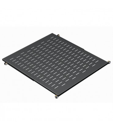  Plateau fixe universel 1U à fixation sur les 4 montants 19" de 300 à 600mm 