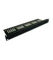 Panneau téléphonique 50 ports rj45 équipé 1U 3/6 4/5  7/8 (câblage avec outil Type Krone®)