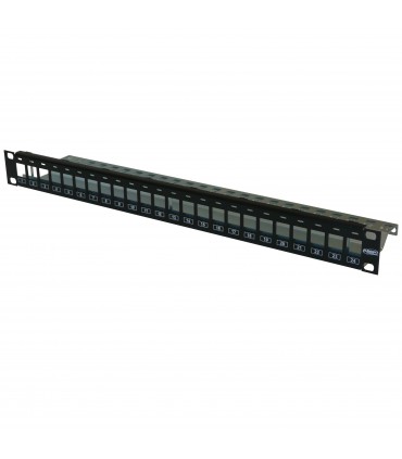  Panneau 24 ports montage flush mount Tyco®1U nu noir 