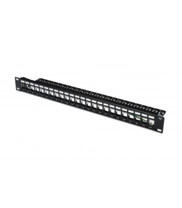  Panneau  de brassage 24 ports RJ45 1U nu noir 