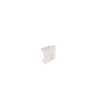  Plastron 45 x 45 pour 1 noyau RJ45 avec volet 