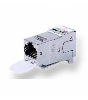  Connecteur Keystone Tyco® AMP-TWIST® Noyau RJ45 Cat. 6  blindé STP avec volet 