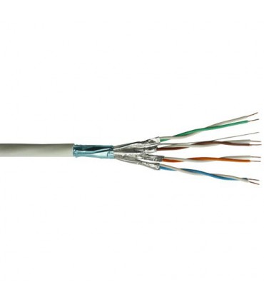  Câble de distribution monobrin 1 x 4 paires Cat.6A F/FTP 500 MHz LS0H  - la couronne de 100 mètres 