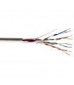  Câble multibrin Cat. 6 F/UTP 4 paires blindé gris PVC - la couronne de 100 mètres 