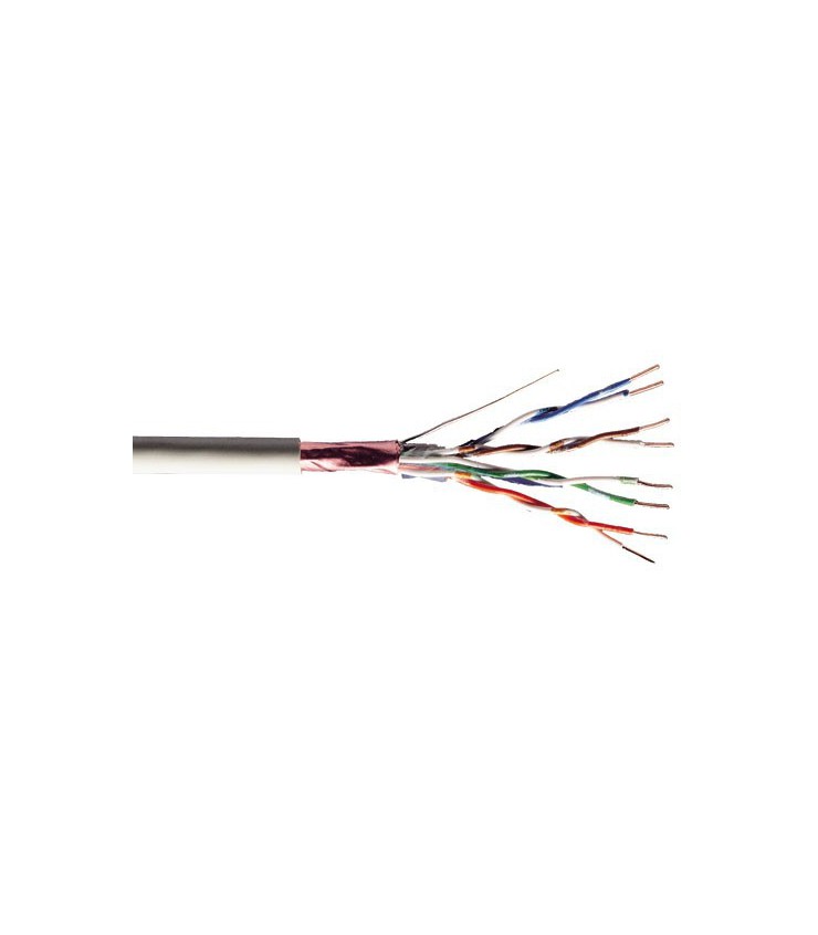 Câble multibrin Cat. 6 F/UTP 4 paires blindé gris LS0H - la couronne de ...