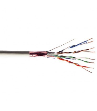  Câble multibrin Cat. 6A F/UTP  4 paires blindé gris - la couronne de 100 mètres 