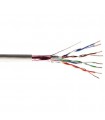  Câble multibrin Cat. 6A F/UTP  4 paires blindé gris - la couronne de 100 mètres 