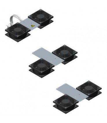 Kit de ventilation pour baie de brassage 19" 6 ventilateurs