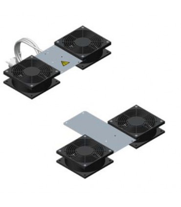 Kit de ventilation pour baie de brassage 19" 4 ventilateurs