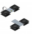  Kit de ventilation pour baie de brassage 19" 4 ventilateurs  