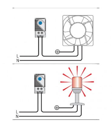  Thermostat réglable de 0 à 60° 
