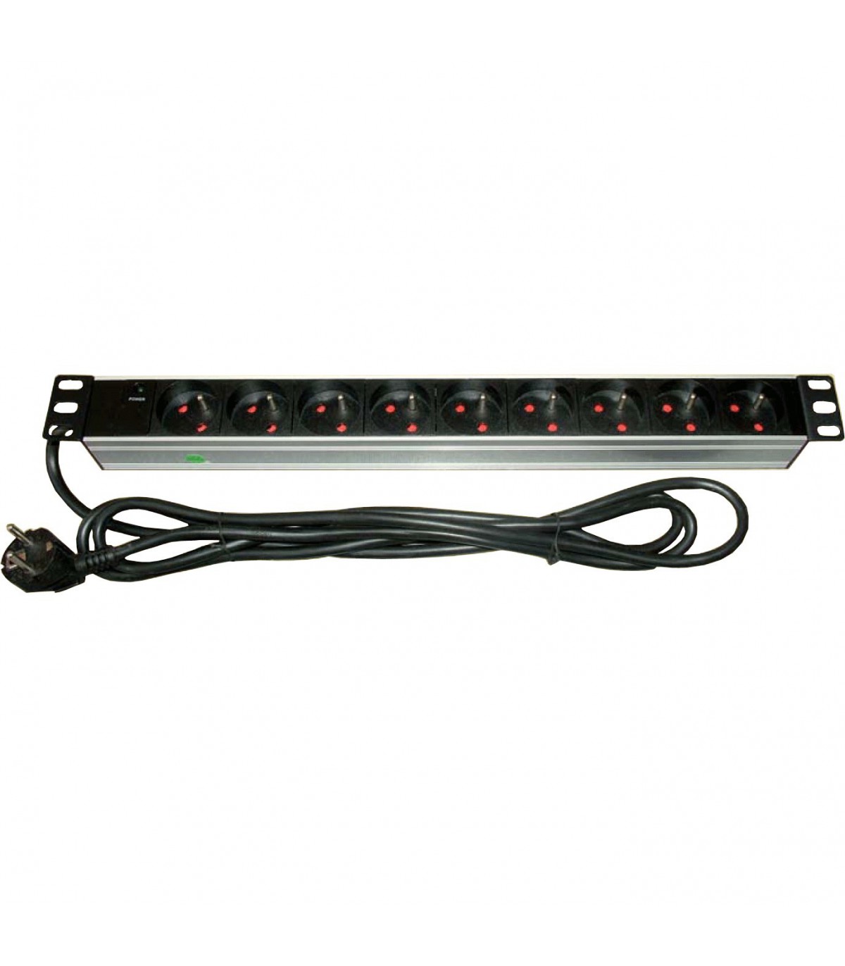 reglette 9 prises pc; bandeau d'alimentation rackable, PDU, multiprise  rackable 9 prises pc, bandeau d'alimentation 1U