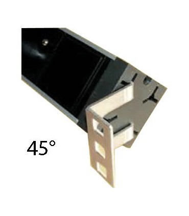  Bandeau rackable 19 "  8 prises CEE 7 2 poles + terre 220 V avec Inter (montage horizontal 1U) 