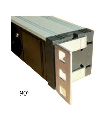  Bandeau rackable 19 "  8 prises CEE 7 2 poles + terre 220 V avec Inter (montage horizontal 1U) 