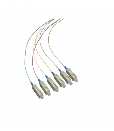  Fibre préconnectorisée 6 brins SC/SC OM1 Multimode 62.5/125 LSOH 52 mètres (Fabrication spécifque) 