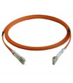 Fibre optique Duplex LC/LC OM1 Multimode 62,5/125 LSOH orange 9 mètres (Fabrication spécifque)