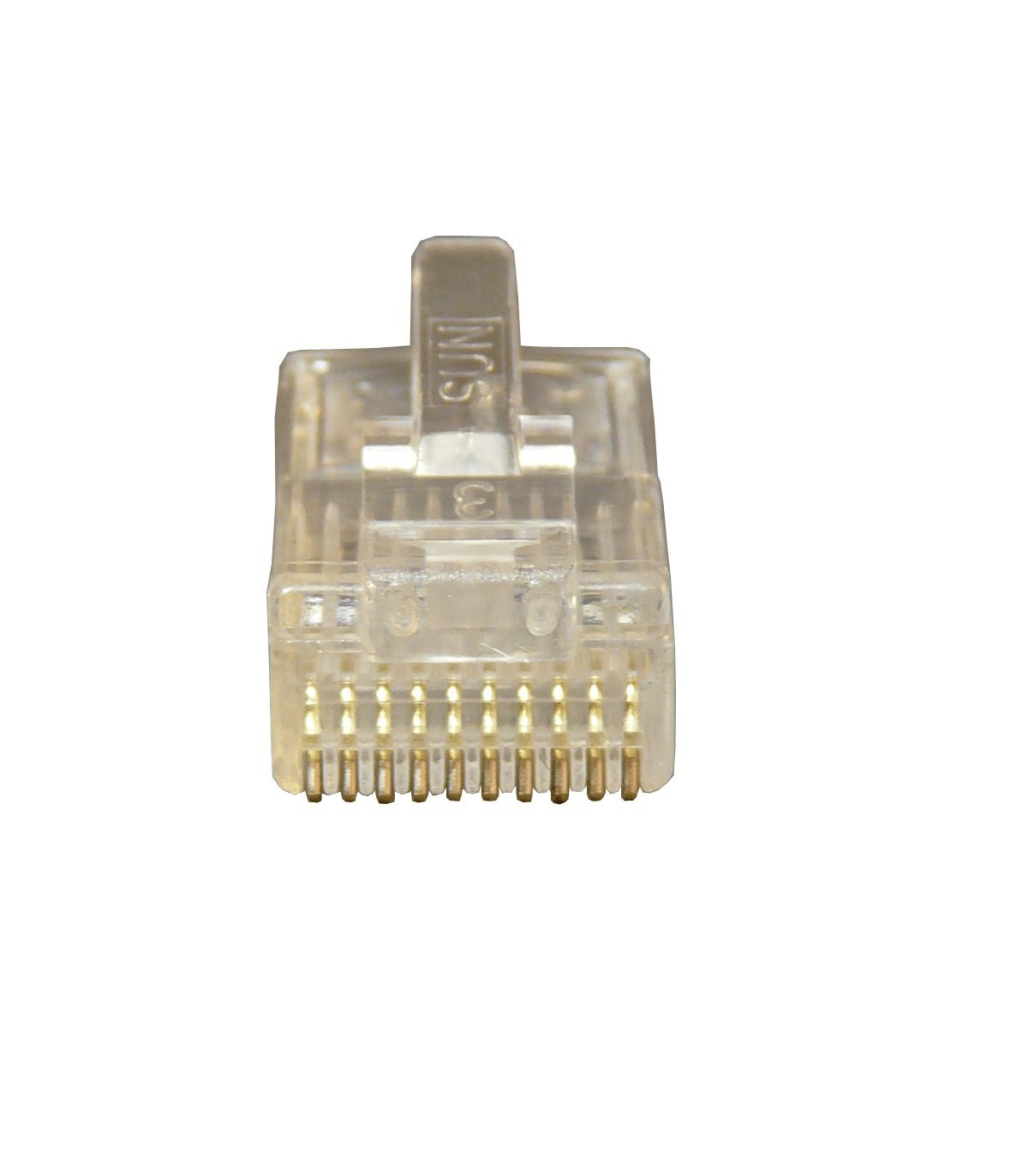 Connecteur RJ45 8/8 pour câble plat 8 contacts non blindé - Le sachet de  100 pièces