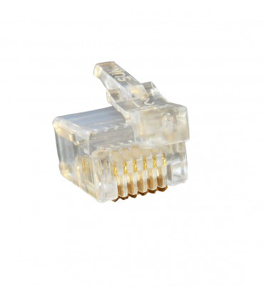  Connecteur RJ12 DEC 6/6 pour câble plat 6 contacts non blindé 