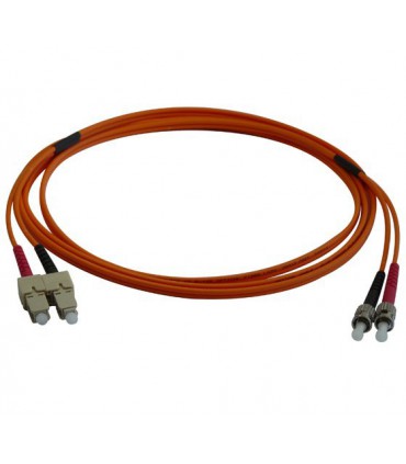 Fibre optique Duplex SC/ST OM2 Multimode 50/125 LSOH orange 4 mètres (Fabrication spécifque)