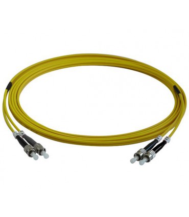 Fibre optique Duplex ST/ST OS2 Monomode 9/125 LSOH jaune 35 mètres  (Fabrication spécifque)