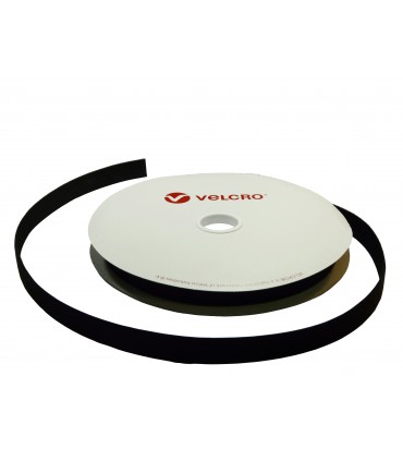 Rouleau de Velcro® de 25 mètres noir largeur 19mm à découper 