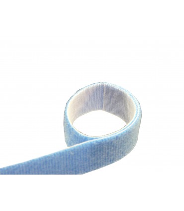 Rouleau de Velcro® de 25 mètres BLEU largeur 19mm à découper 