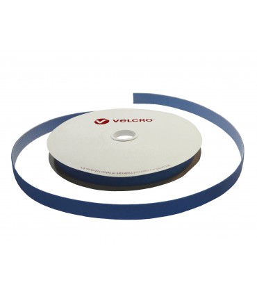 Rouleau de Velcro® de 25 mètres BLEU largeur 19mm à découper 