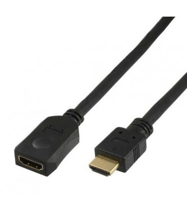 Rallonge HDMI® 1.4 Highspeed avec Ethernet mâle/ femelle 2 mètres