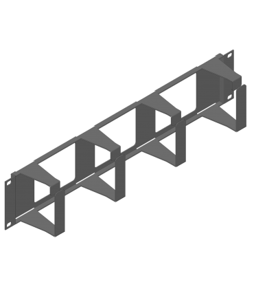 Face avant 19" passe-câbles non décaissée 2U